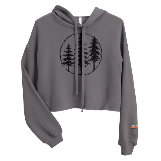 circle of trees | crop hoodie