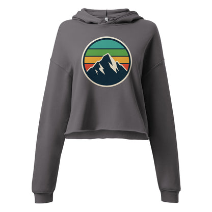 rainbow mountain | crop hoodie