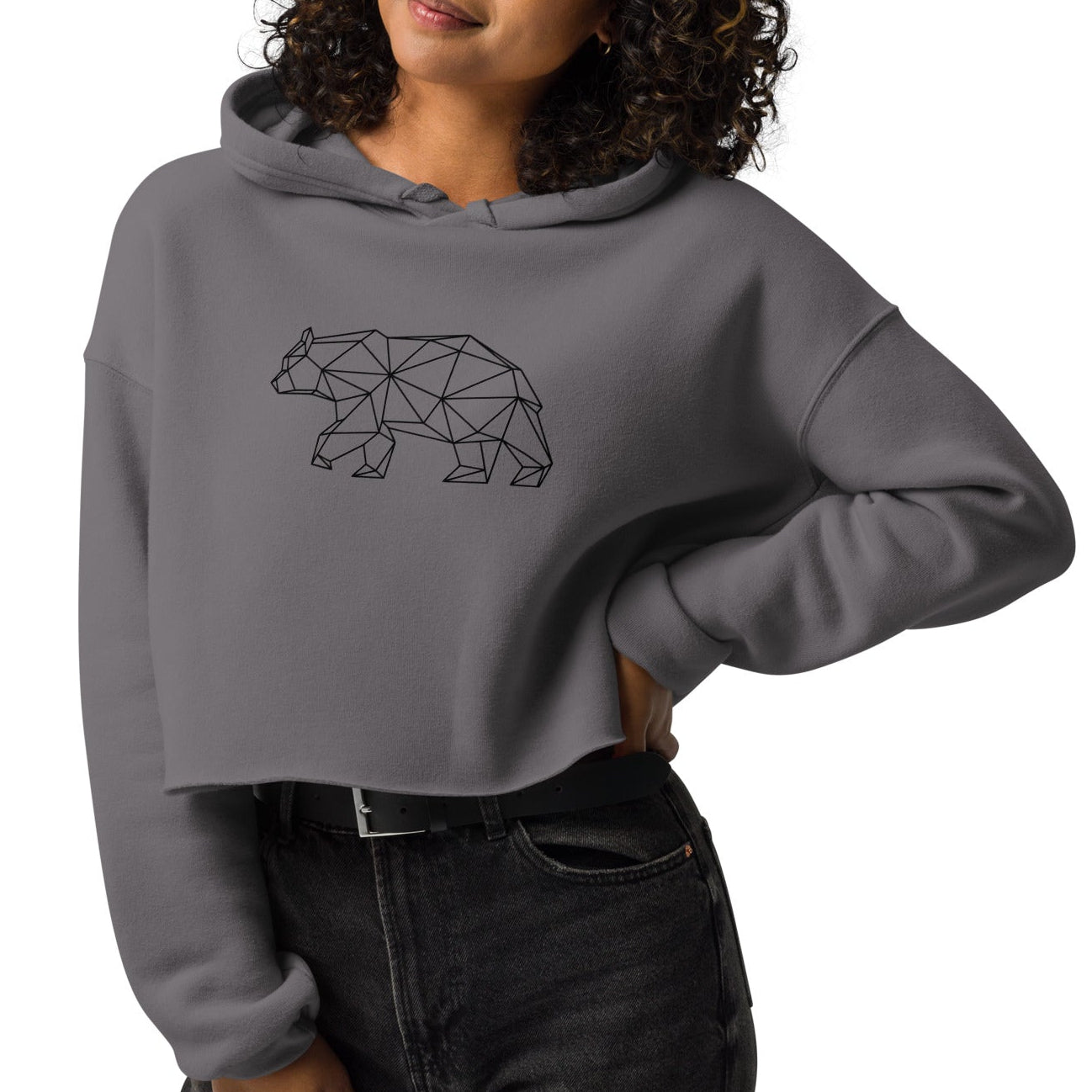star bear | crop hoodie