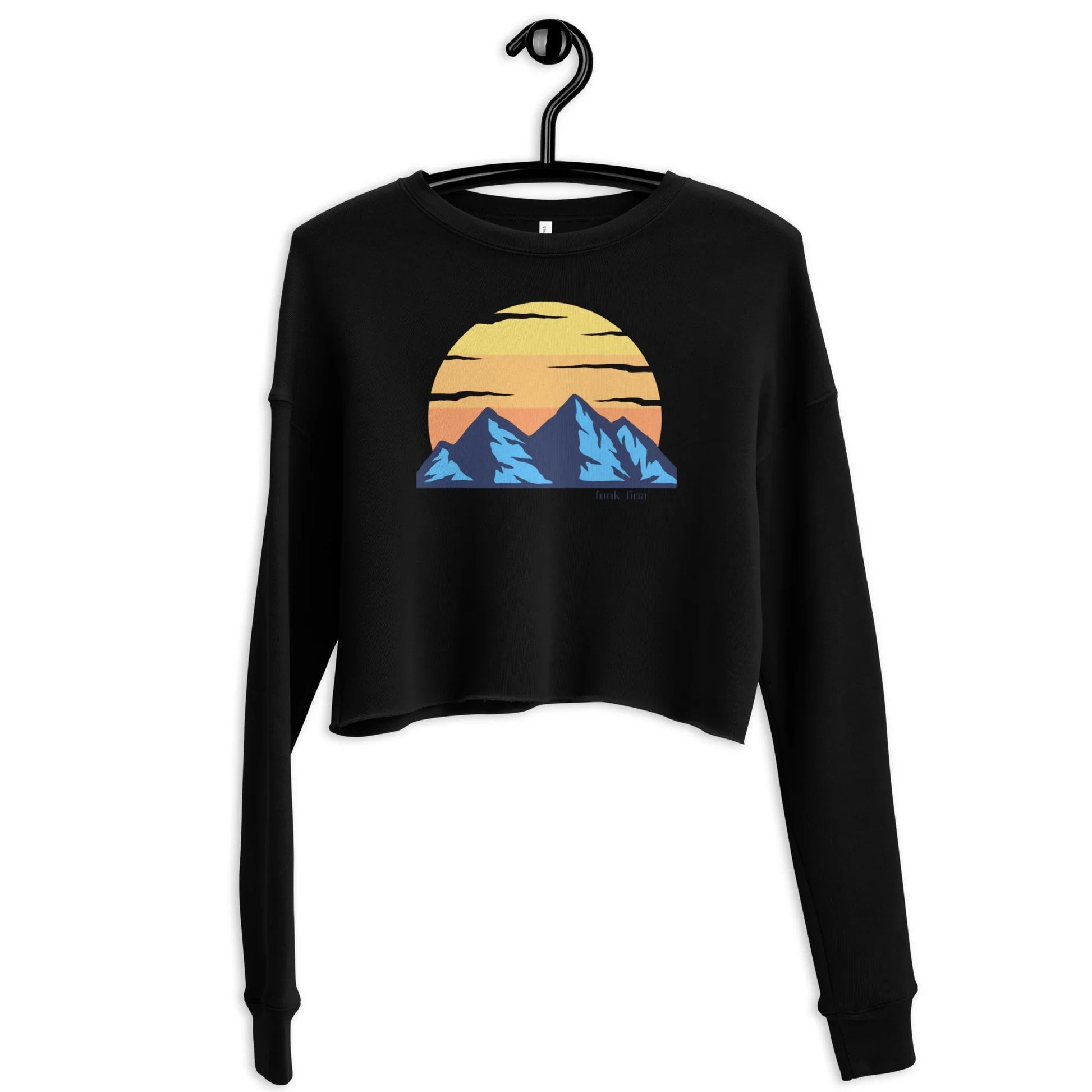 funky mountains | crop sweatshirt - f u n k + f i n a