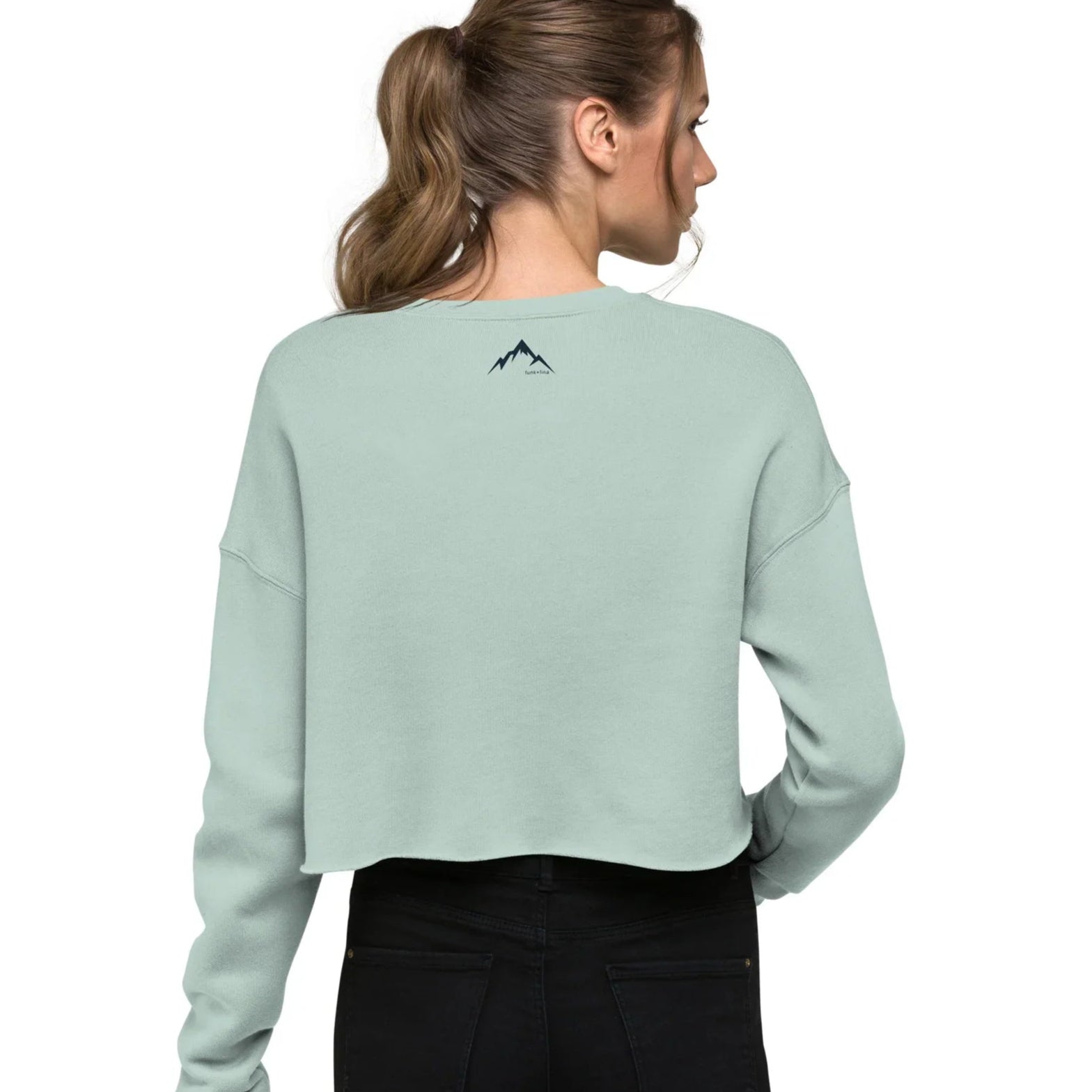 sunset rainbow | crop sweatshirt - f u n k + f i n a