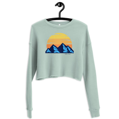 funky mountains | crop sweatshirt - f u n k + f i n a