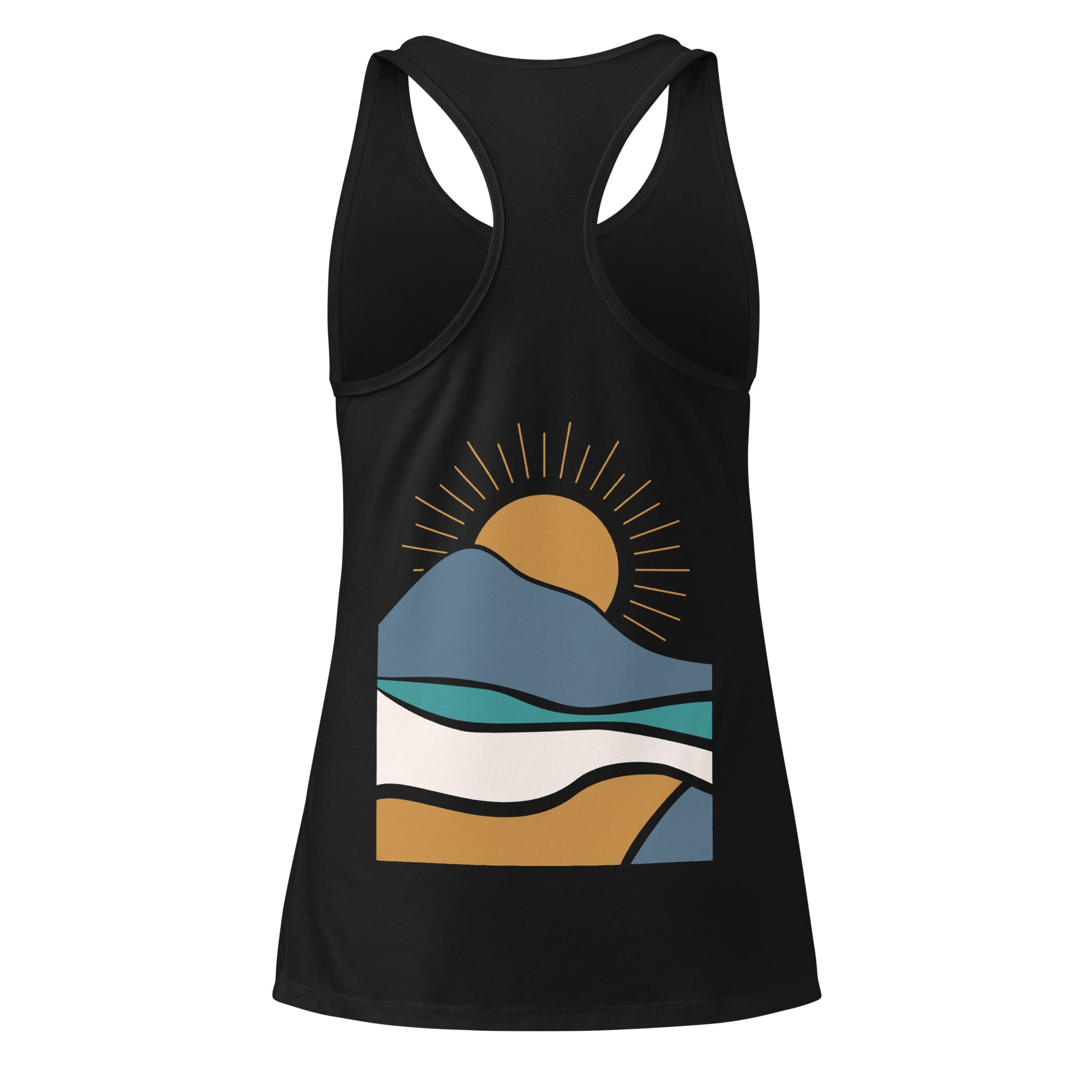 rustic sunrise back | racerback tank