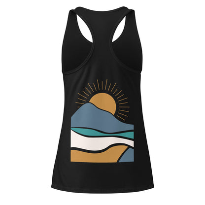 rustic sunrise back | racerback tank