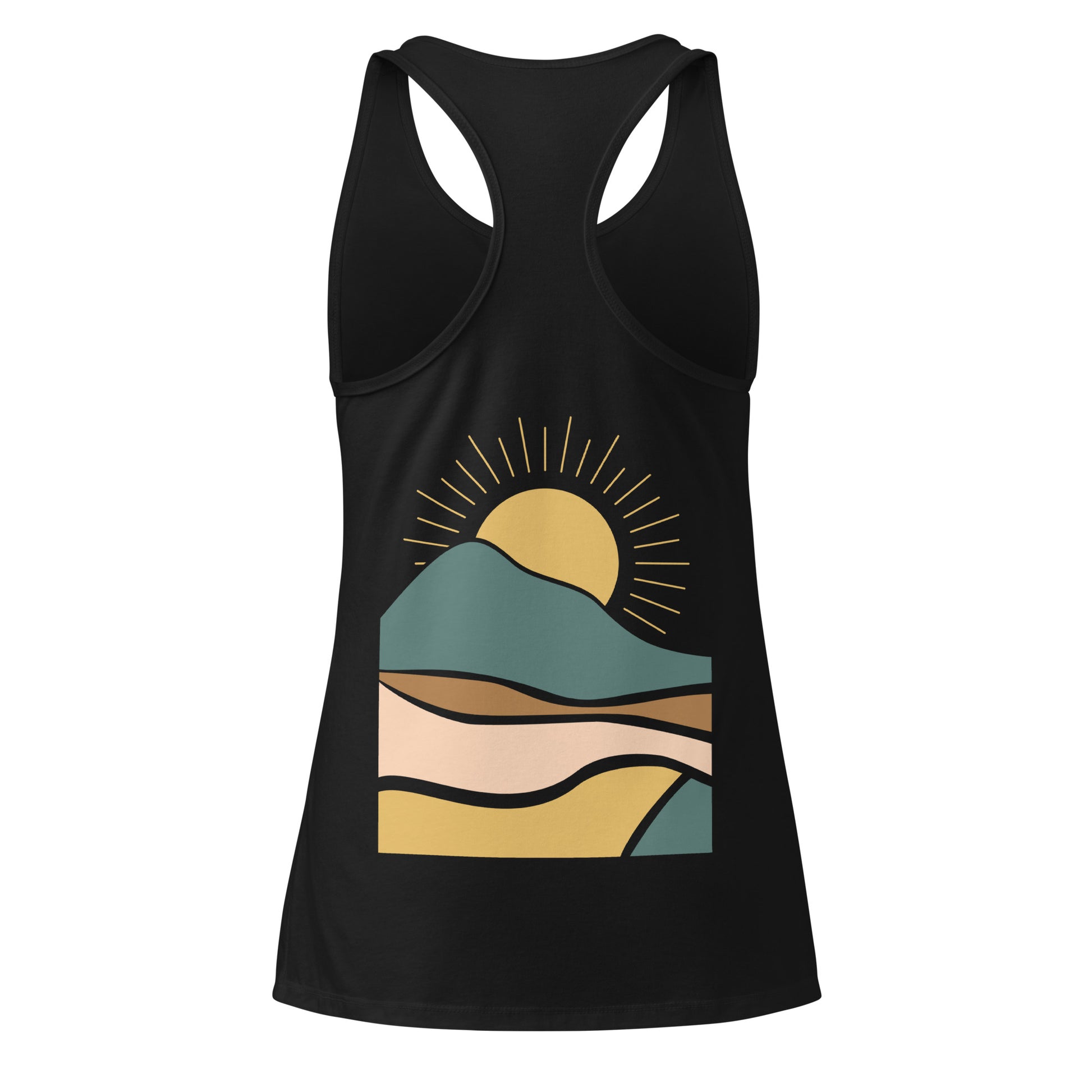 earthy sunrise back | racerback tank