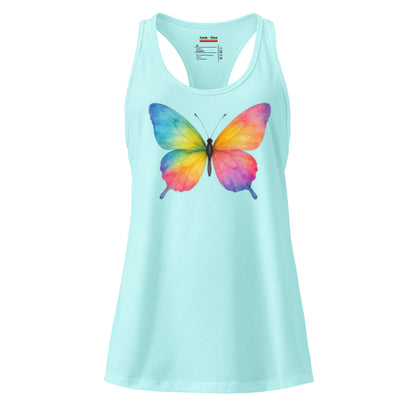 rainbow butterfly | racerback tank