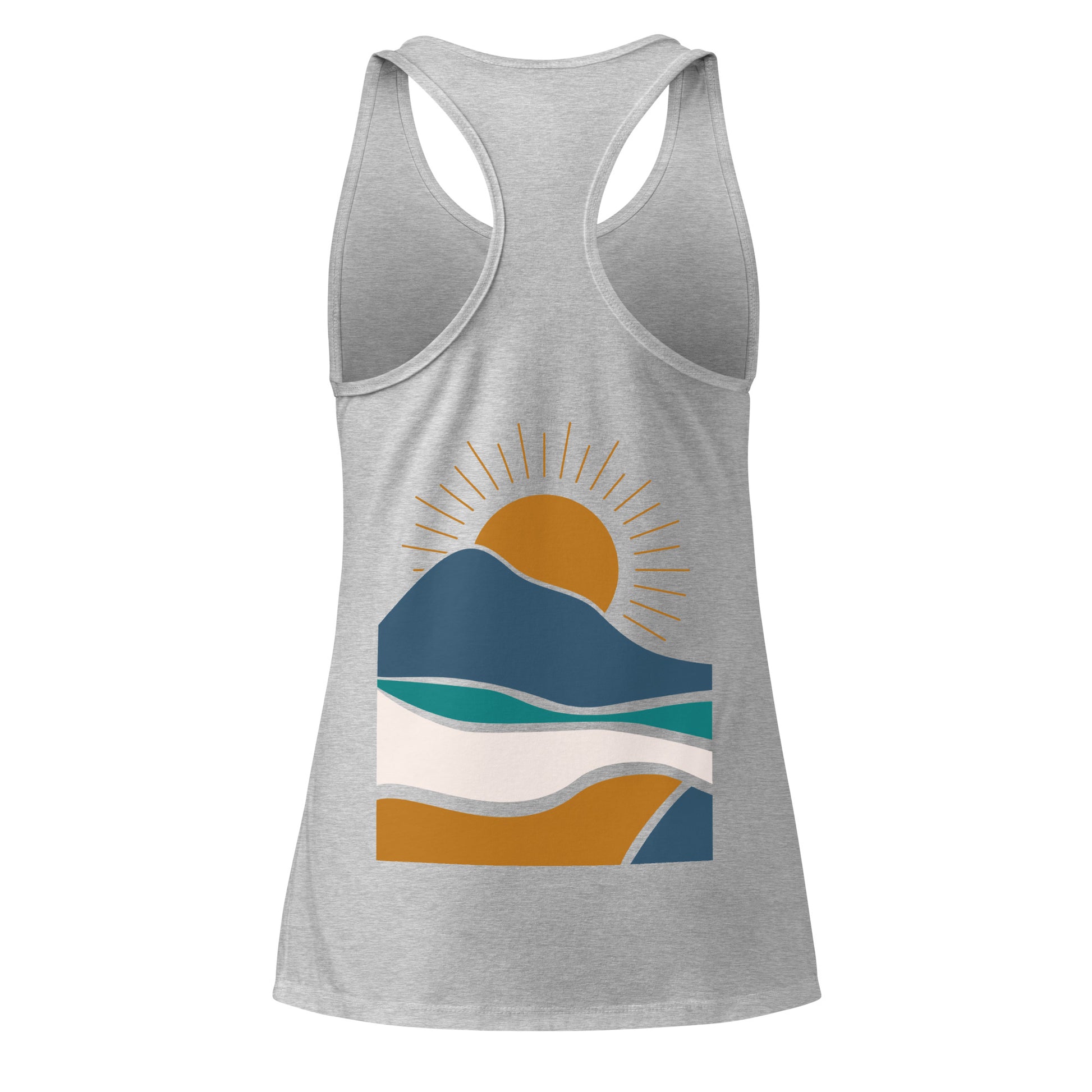 rustic sunrise back | racerback tank