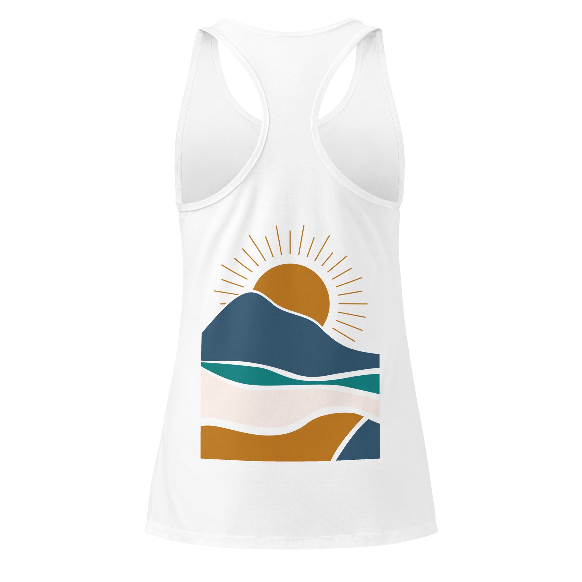 rustic sunrise back | racerback tank
