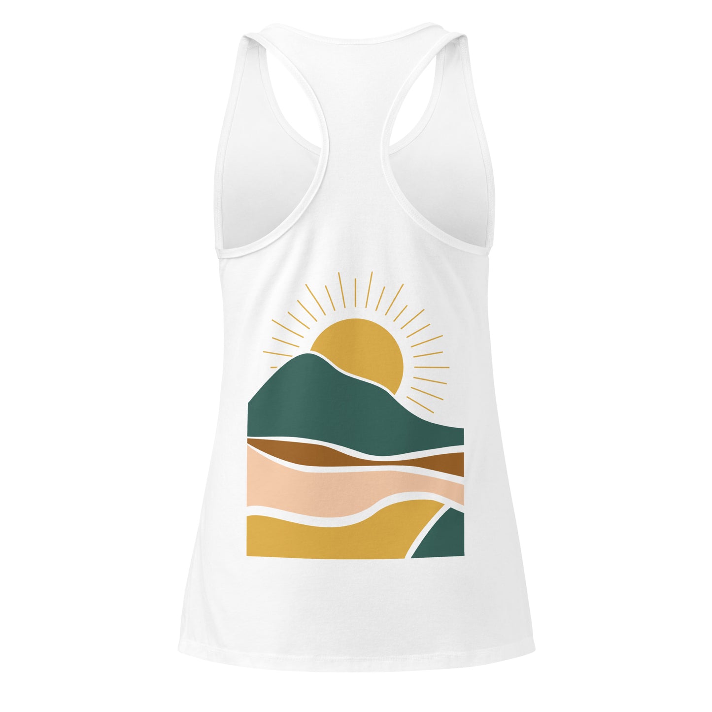 earthy sunrise back | racerback tank