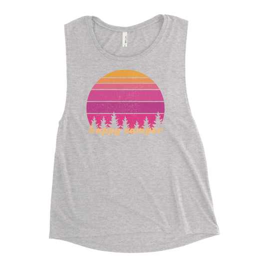 pink sunset | girlie muscle tank - f u n k + f i n a