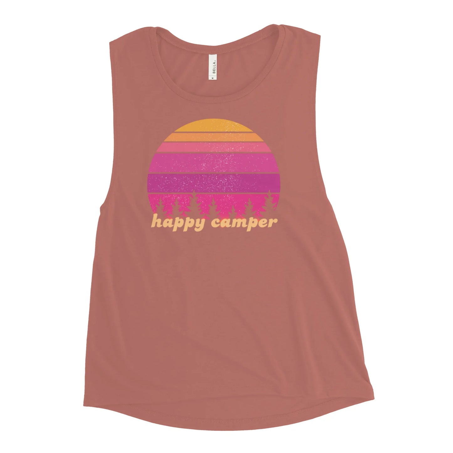 pink sunset | girlie muscle tank - f u n k + f i n a
