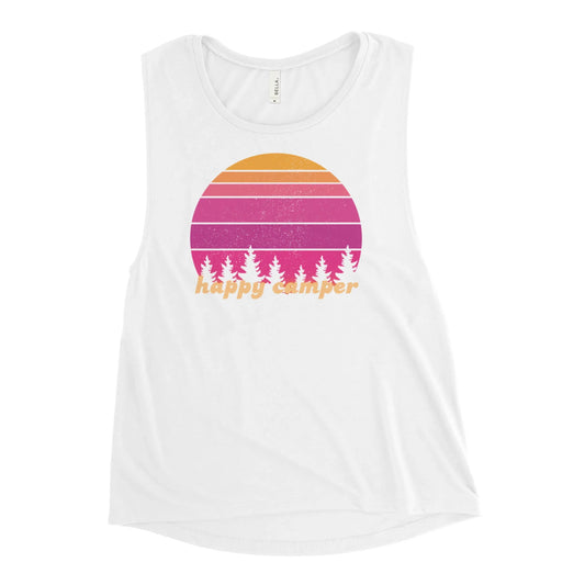 pink sunset | girlie muscle tank - f u n k + f i n a