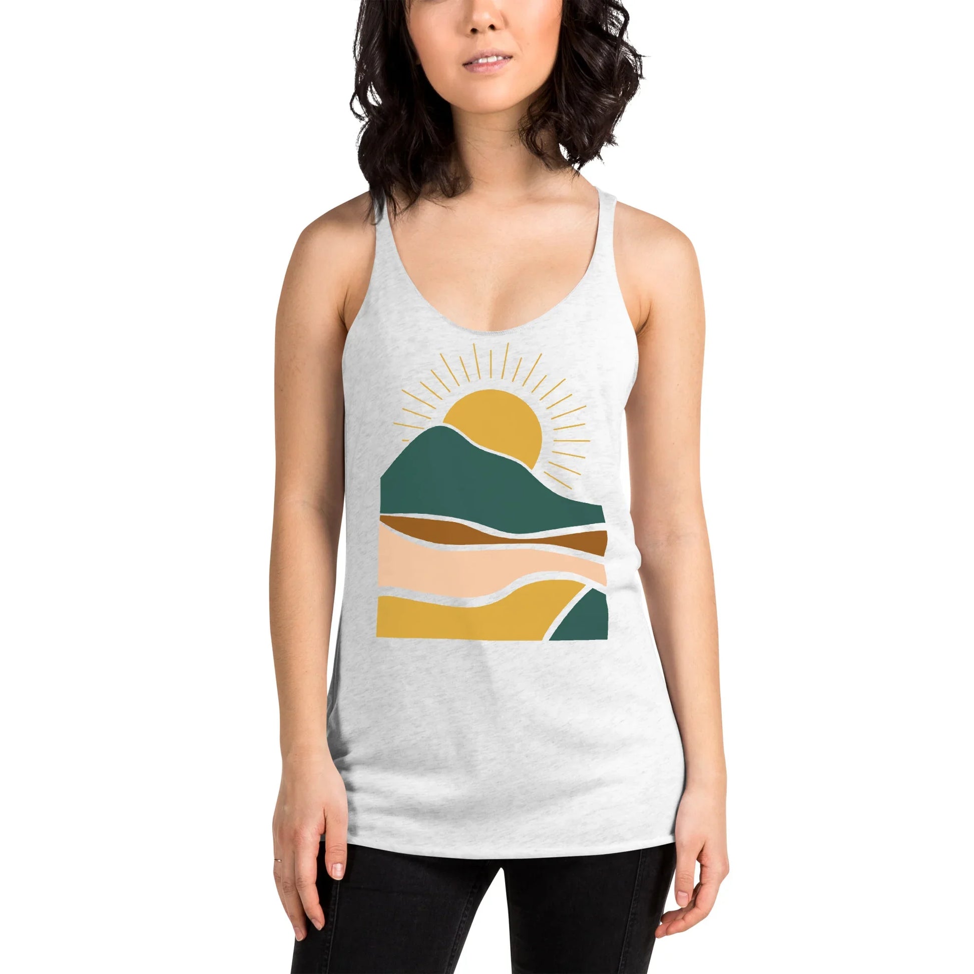 earthy sunrise | racerback tank - f u n k + f i n a