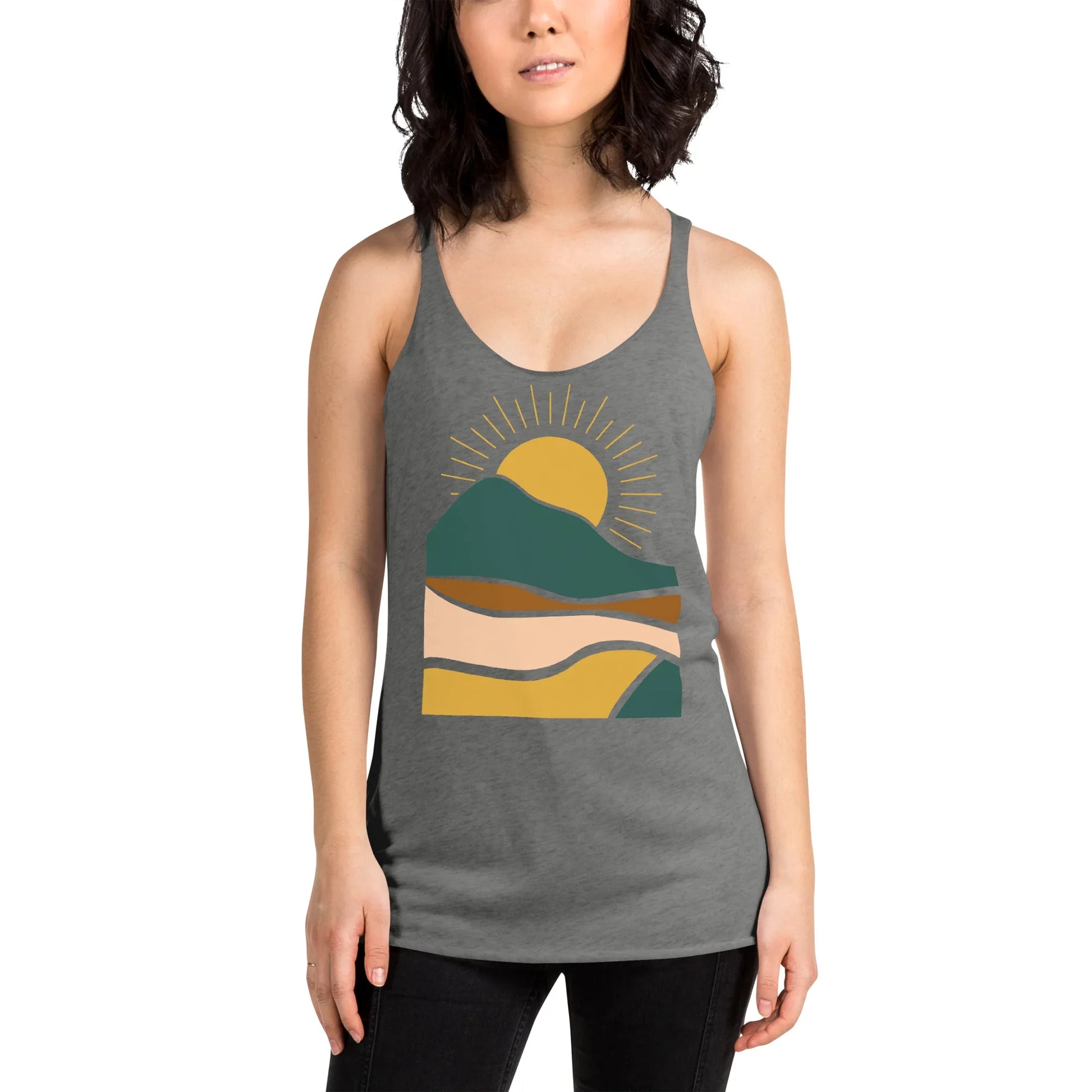 earthy sunrise | racerback tank - f u n k + f i n a