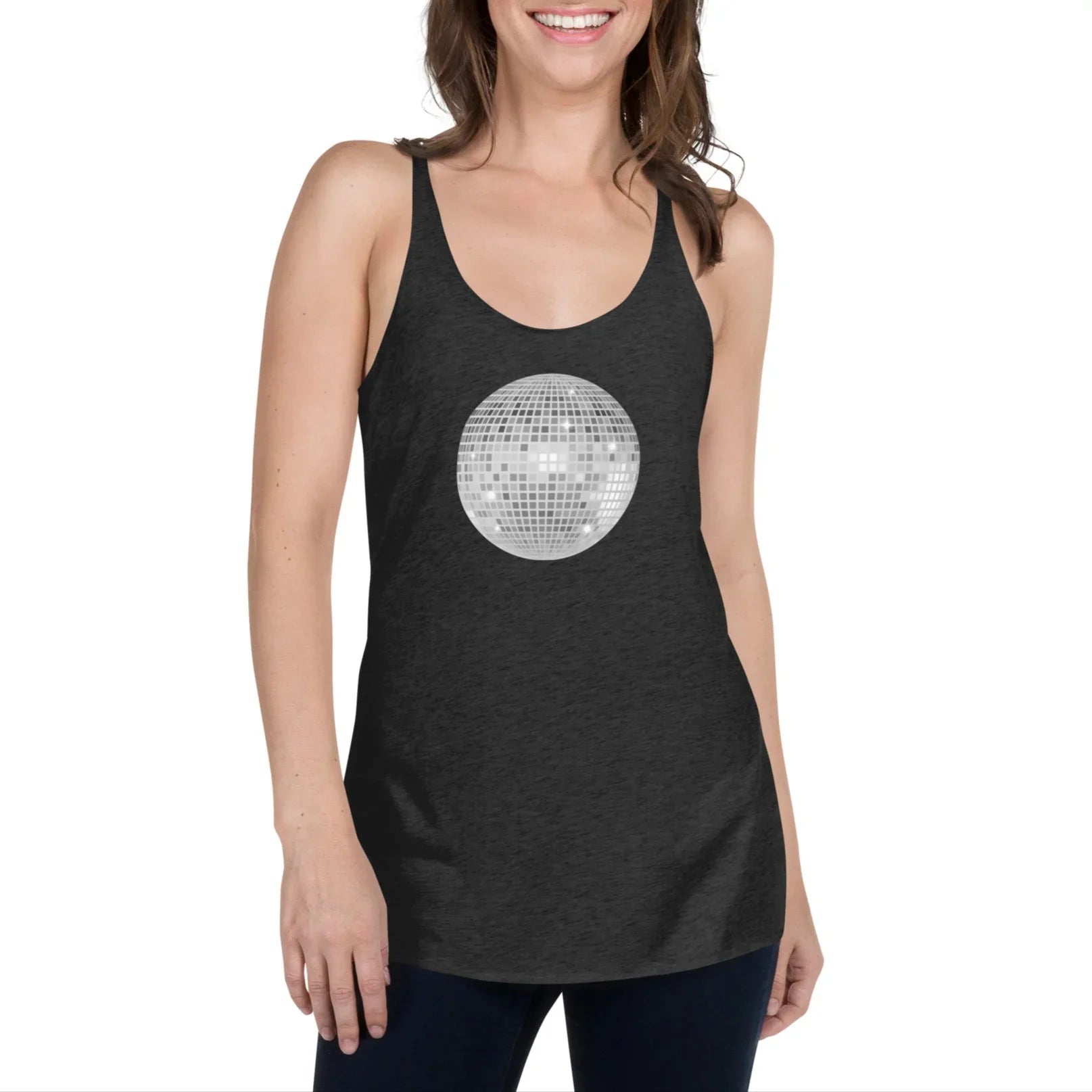 discoball | racerback tank - f u n k + f i n a