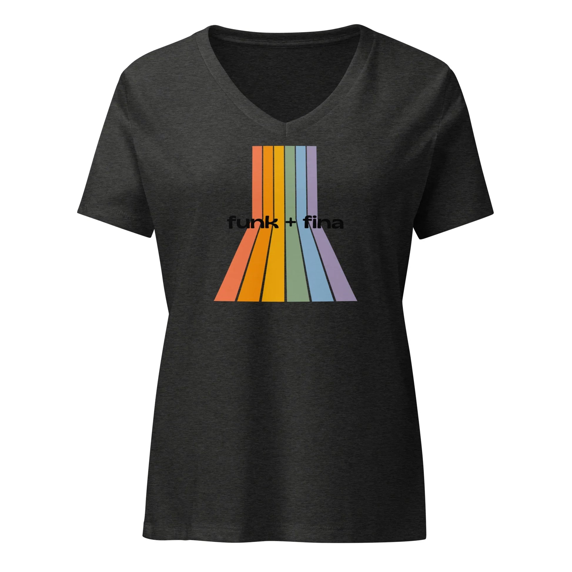 rainbow path | v-neck tee - f u n k + f i n a