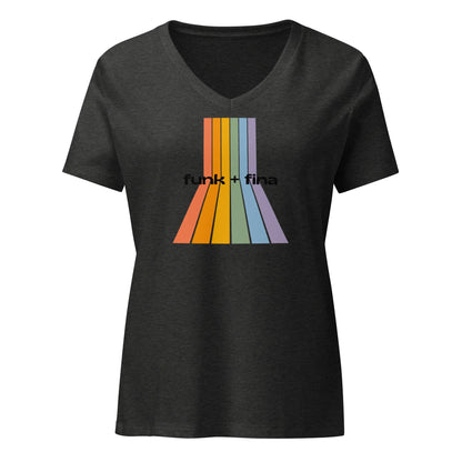 rainbow path | v-neck tee - f u n k + f i n a