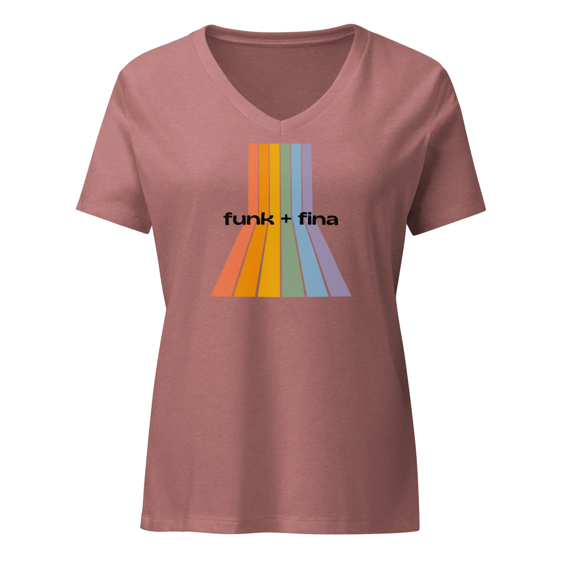 rainbow path | v-neck tee - f u n k + f i n a